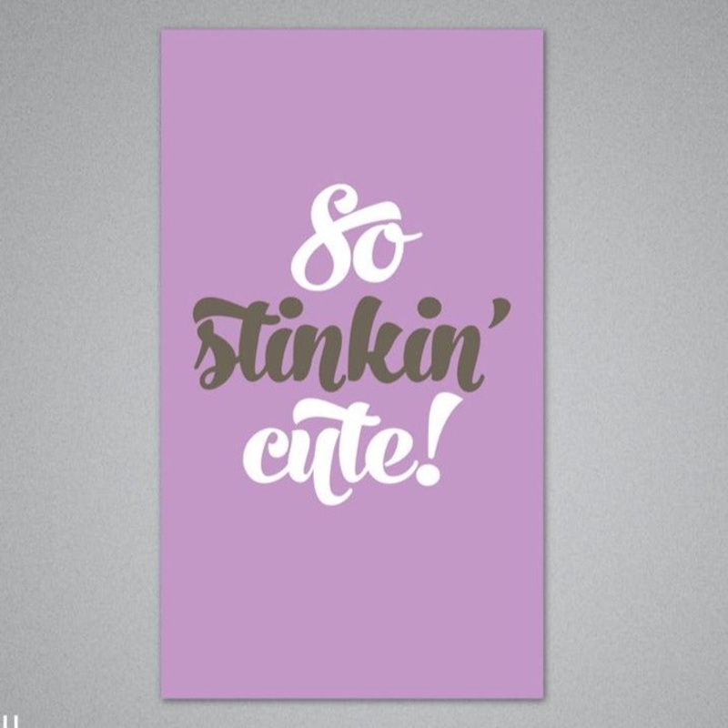 So Stinkin’ Cute Enclosure Card by Breathless Paper Co.