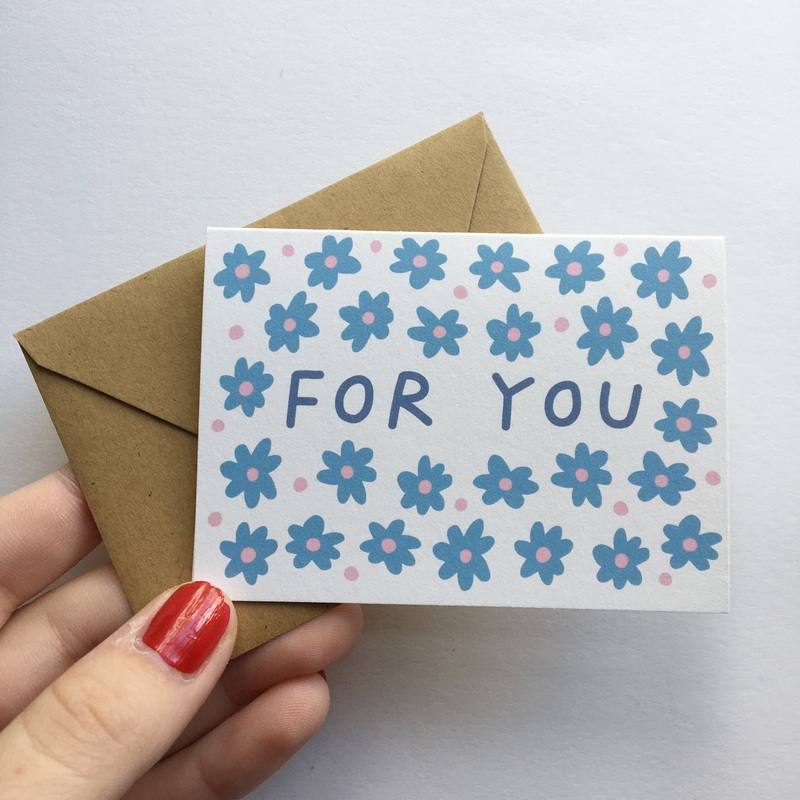 Tiny Enclosure Card – For You by Allie Biddle
