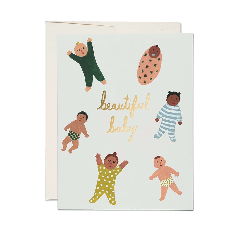 Beautiful Baby Card by Red Cap Cards