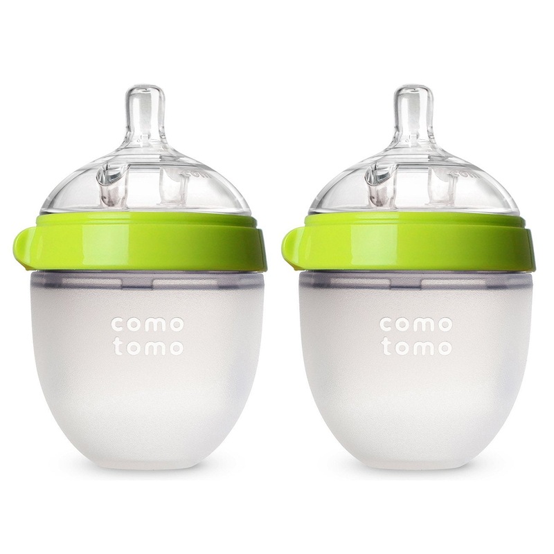 Comotomo Natural Feel Baby Bottle – 2 Pack Green 5 Oz