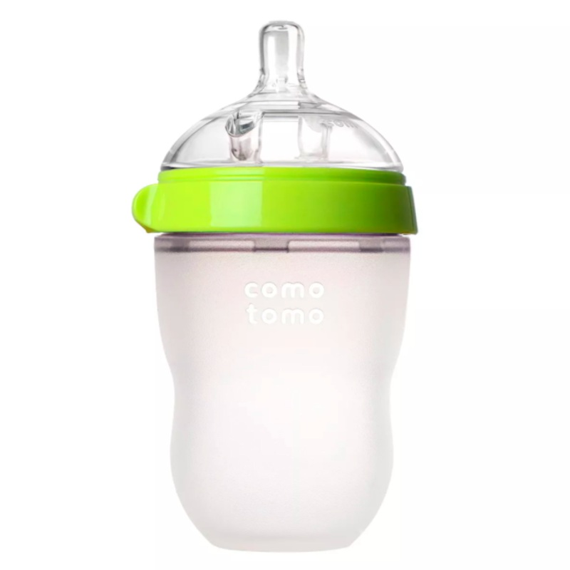 Comotomo Natural Feel Baby Bottle – Green 8 Oz
