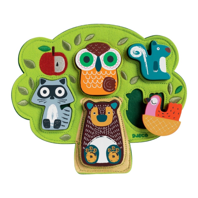 Wood + Felt Puzzle – Oski by Djeco
