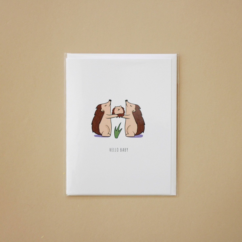 Baby  Hedgehog – Hello Baby Card
