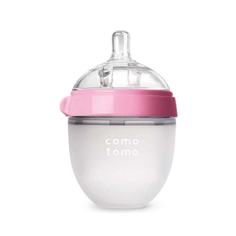 Comotomo Natural Feel Baby Bottle – Pink 5 Oz