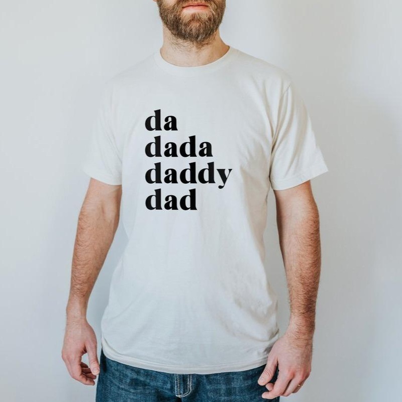 Da Dada Daddy Dad Organic Adult Tee by Gladfolk