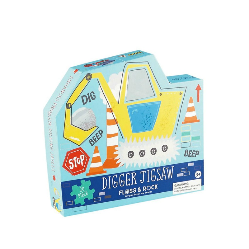 Digger Jigsaw – 20 Pieces by Floss & Rock