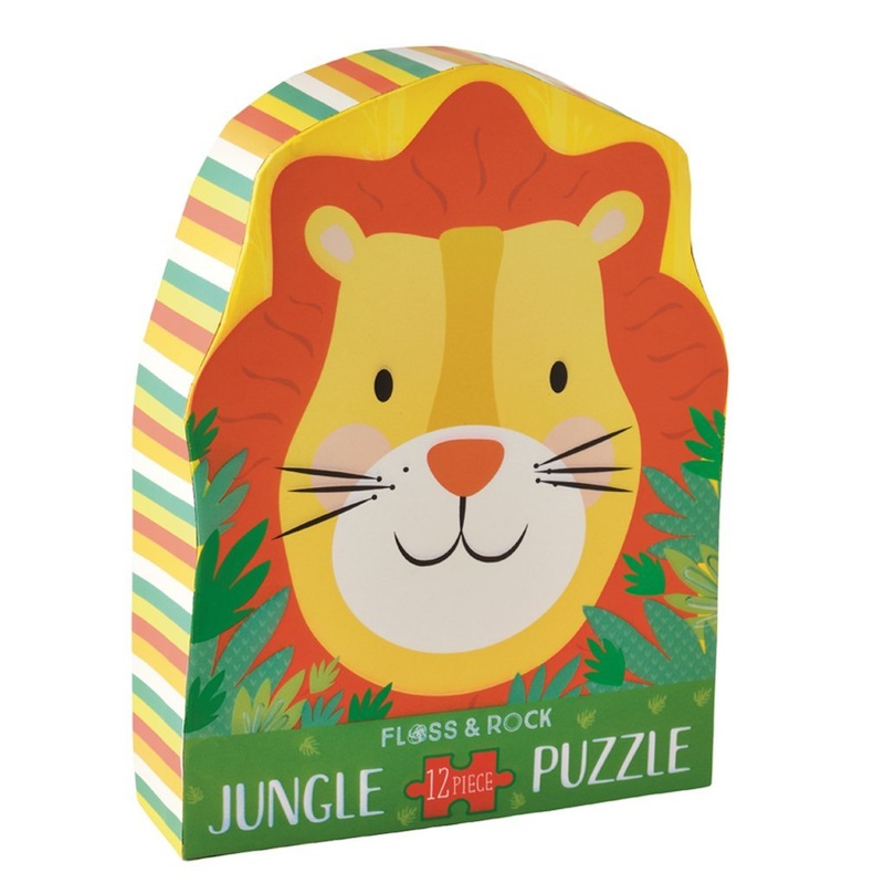 Lion Jigsaw Puzzle – 12 Pieces by Floss & Rock