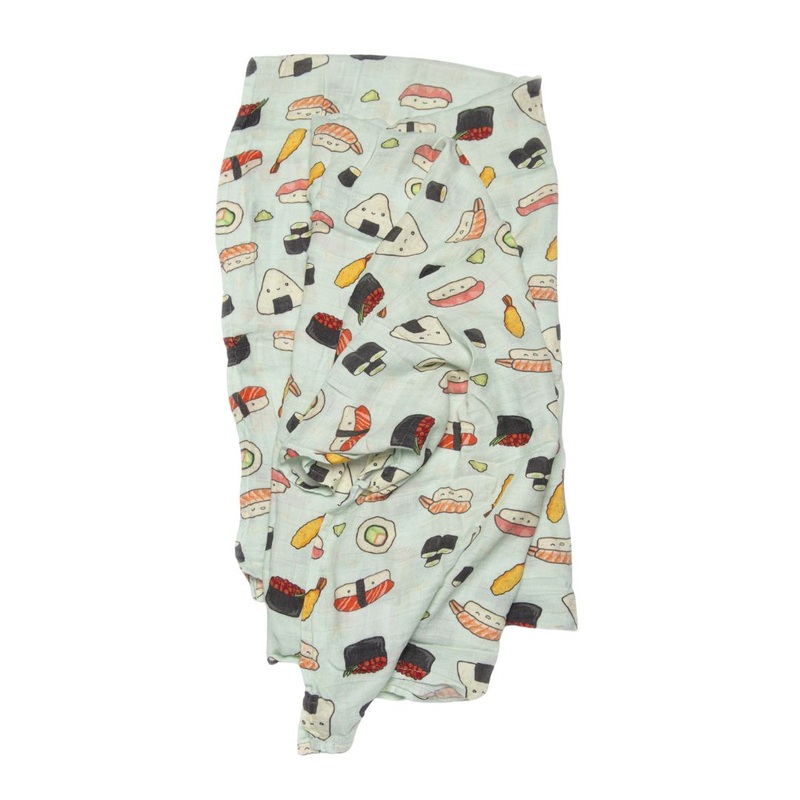 Luxe Muslin Swaddle – Sushi by Loulou Lollipop