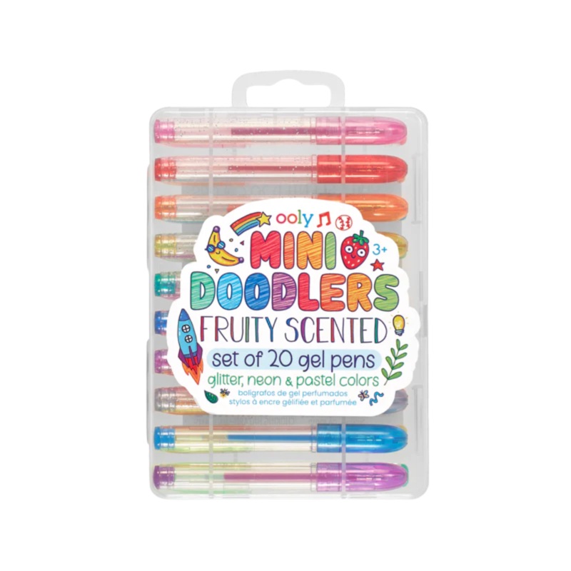 Mini Doodlers Fruity Scented Gel Pens – Set of 20 by OOLY