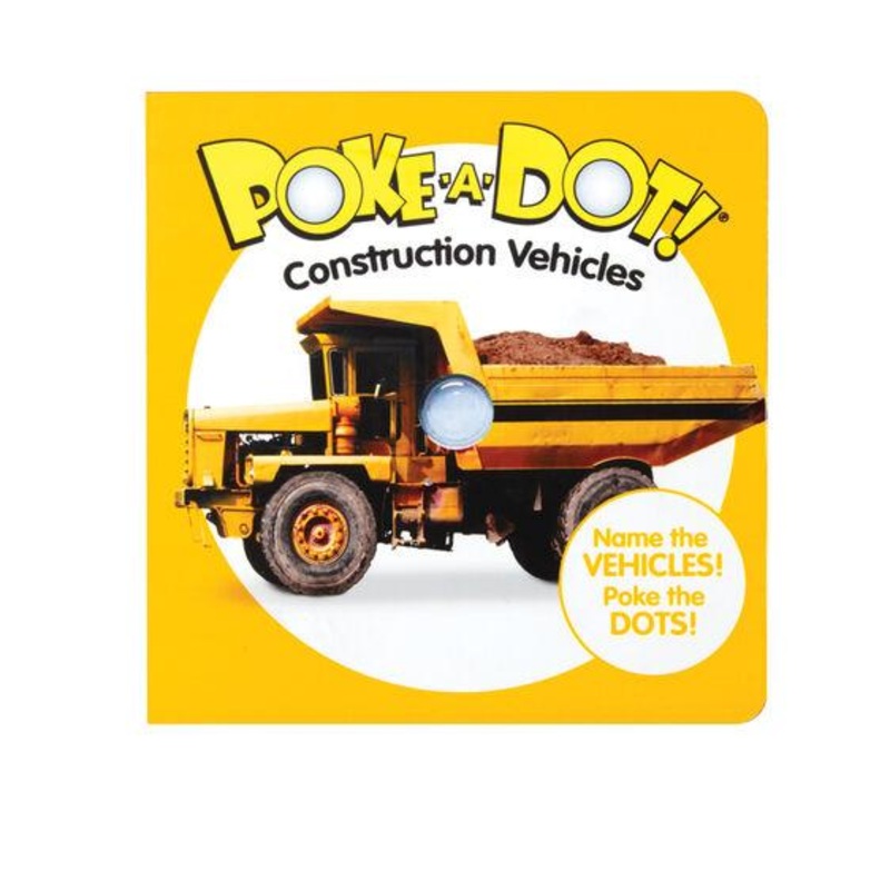 Poke-A-Dot Book – Construction Vehicles