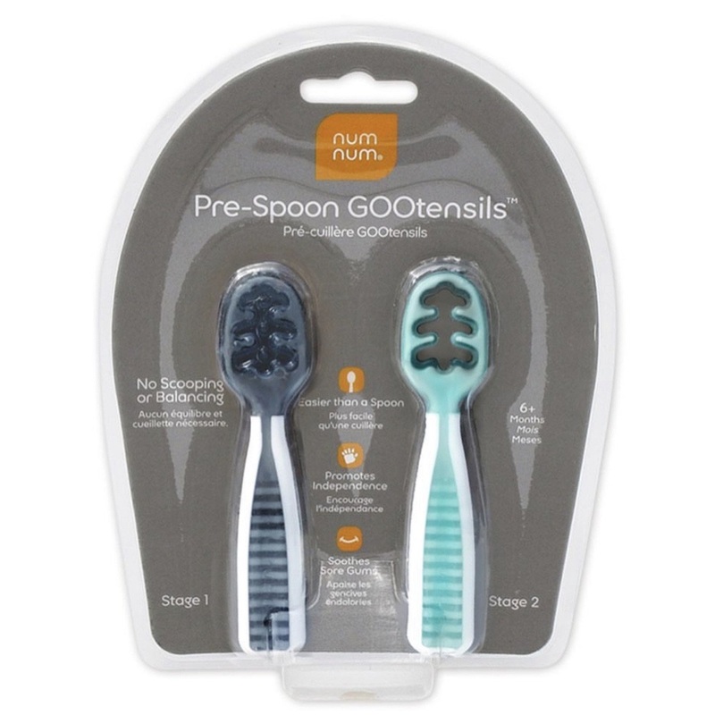 Pre-Spoon GOOtensils – Grey + Green by NumNum