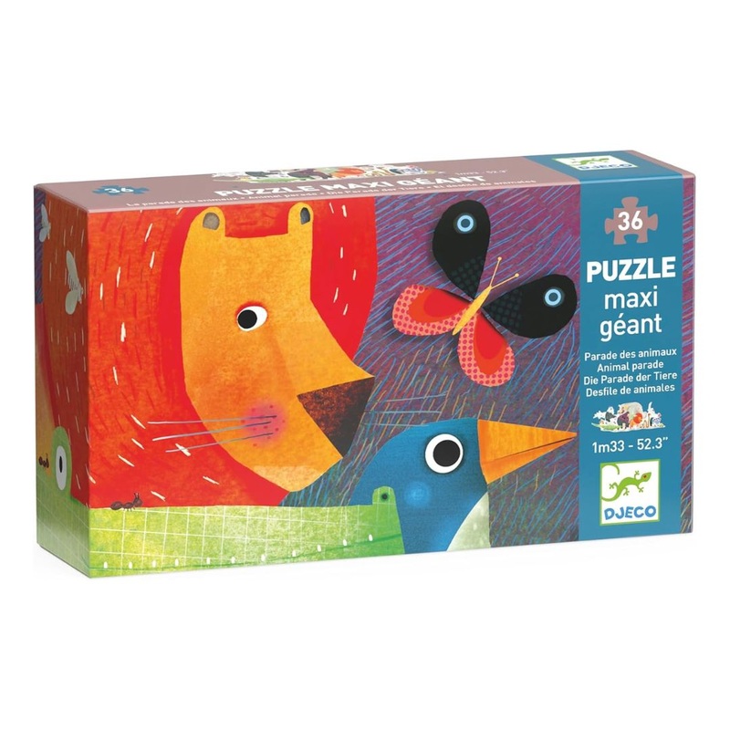 36 Piece Giant Floor Puzzle – Animal Parade by Djeco
