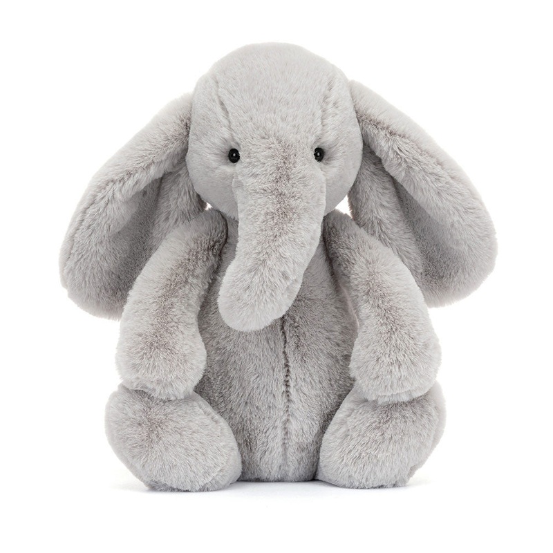 Bashful Luxe Elephant Thuddeus – Big 20 Inch by Jellycat