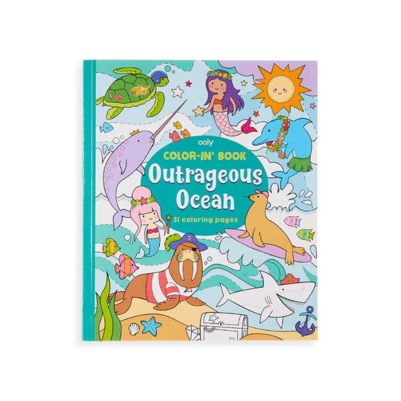 Color-in Book – Outrageous Ocean by OOLY