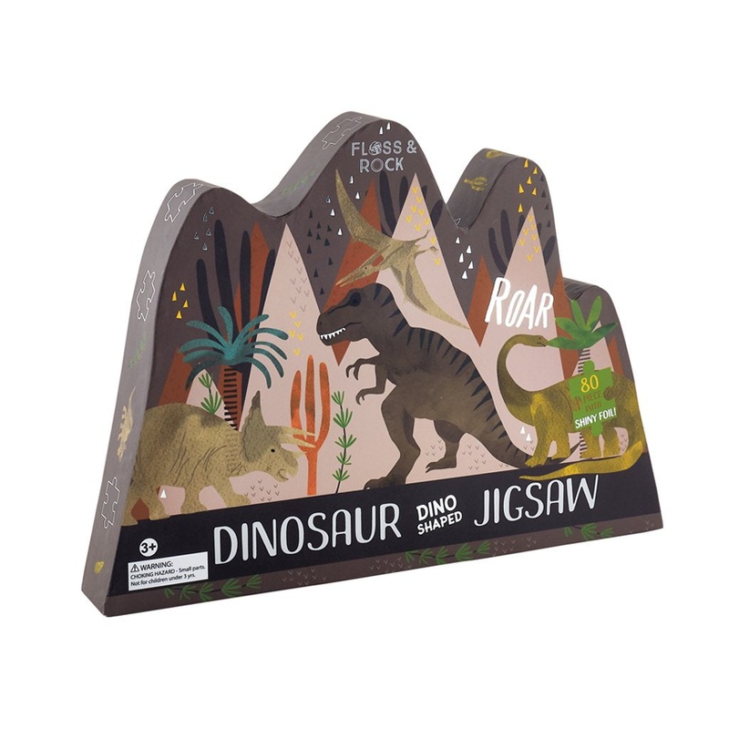 Dinosaur Jigsaw – 80 Pieces by Floss & Rock