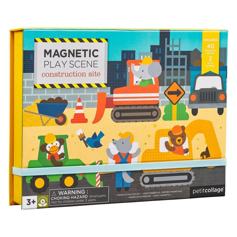 Magnetic Play Scene – Construction Site by Petit Collage
