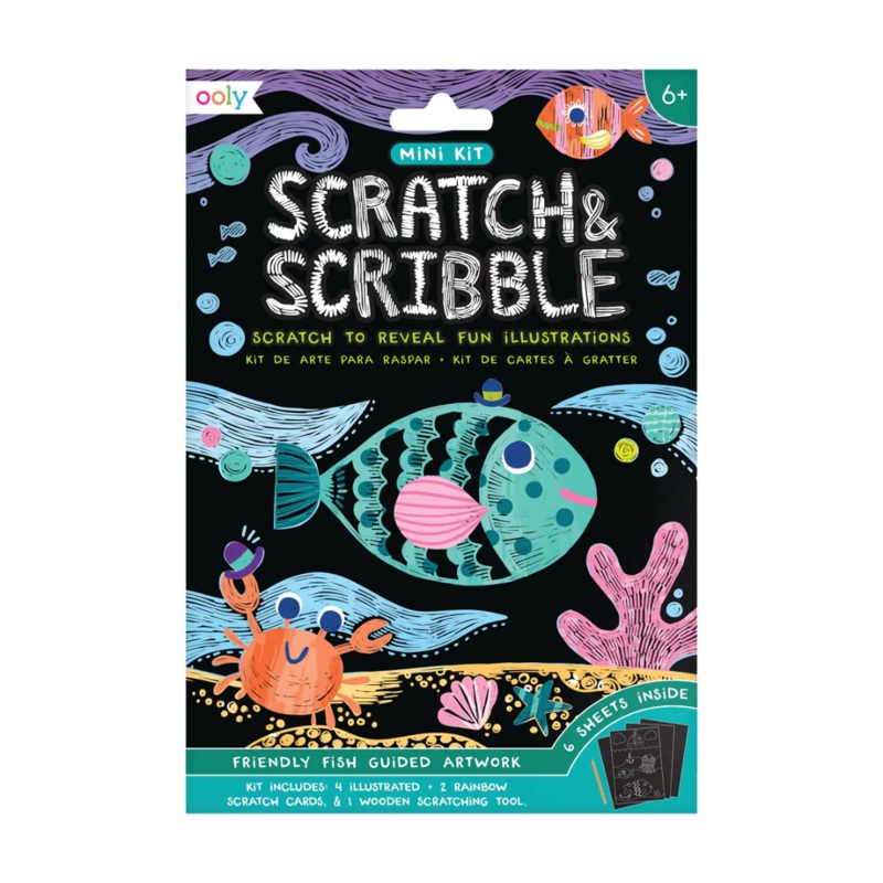 Mini Scratch & Scribble – Friendly Fish by OOLY