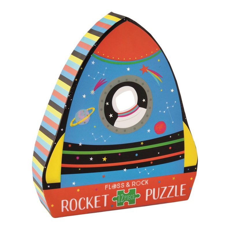 Rocket Jigsaw Puzzle – 12 Pieces by Floss & Rock
