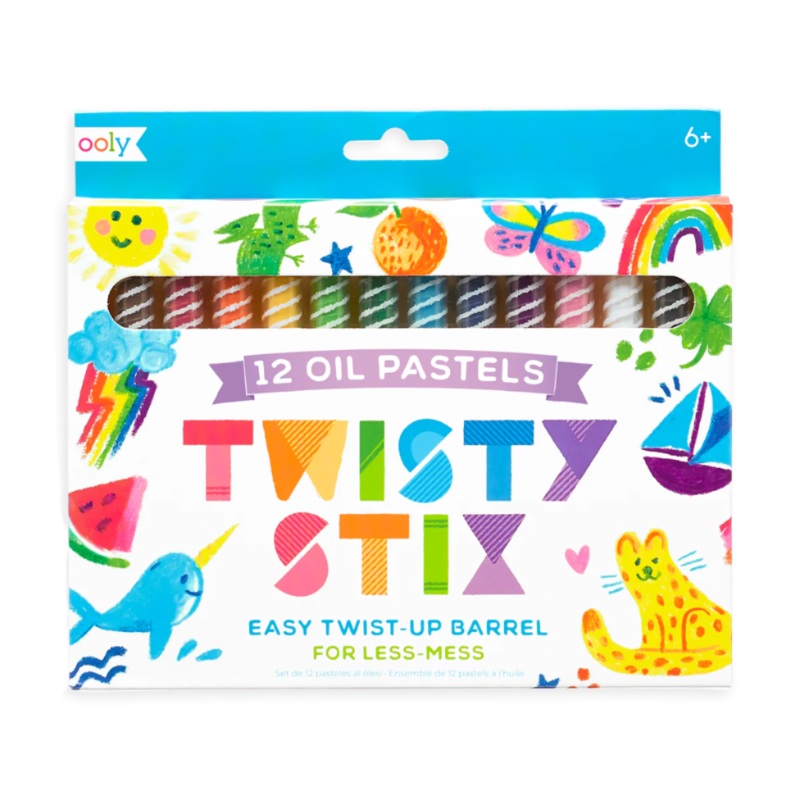 Twisty Stix Oil Pastels – Set of 12 by OOLY