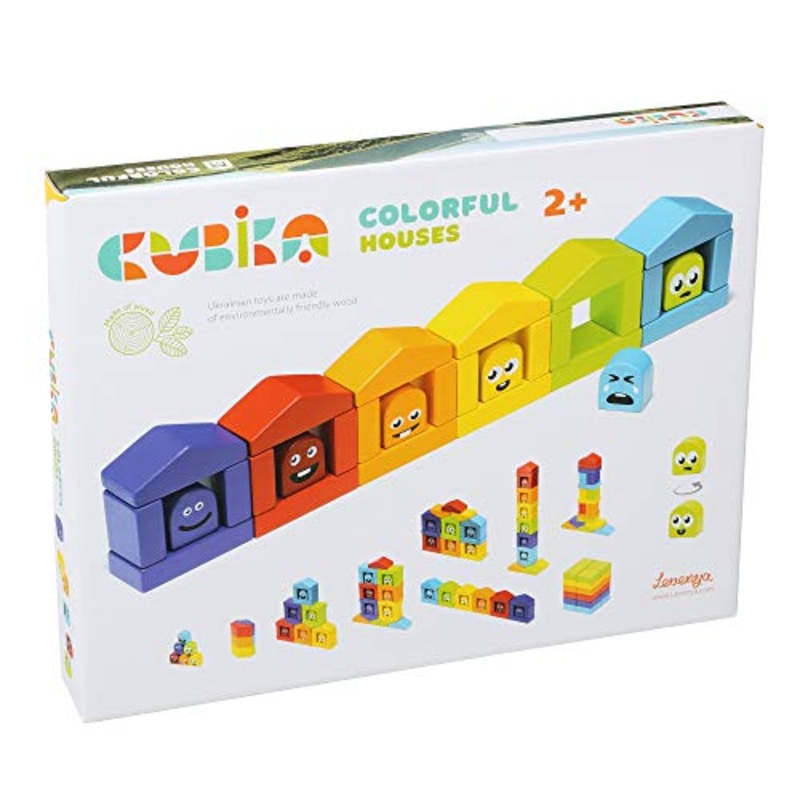 Colorful Houses Wooden Toy