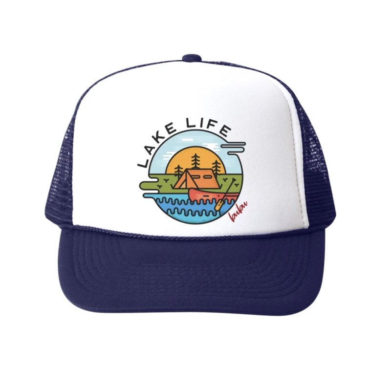 Lake Life Trucker Hat – Navy by Bubu
