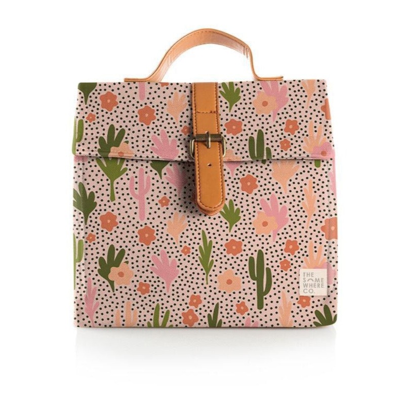 Lunch Satchel – Blooming Cacti by The Somewhere Co.