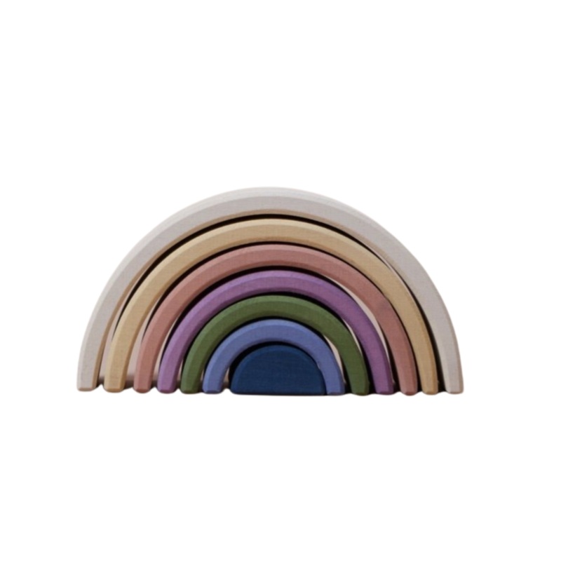 Arch Stacker – White Outside, Colorful Inside by Raduga Grez
