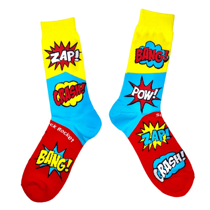 Kids Comic Socks by Sock Rocket