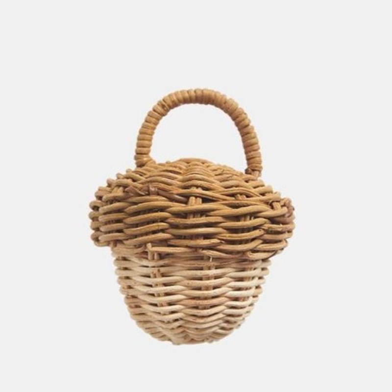 Rattan Mushroom Rattle by Olli Ella