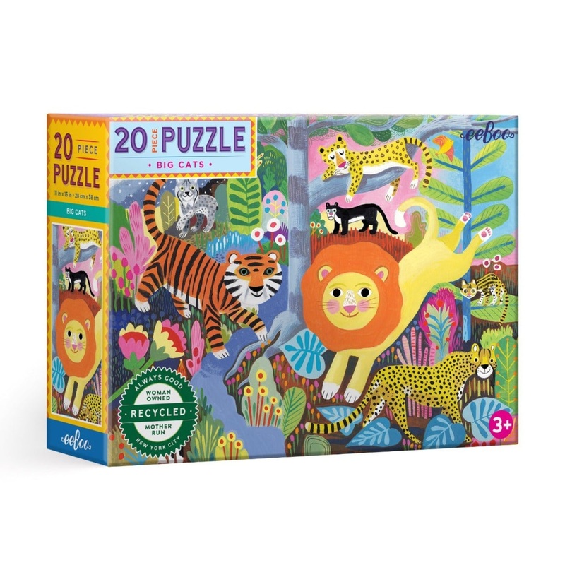20 Piece Puzzle – Big Cats by Eeboo