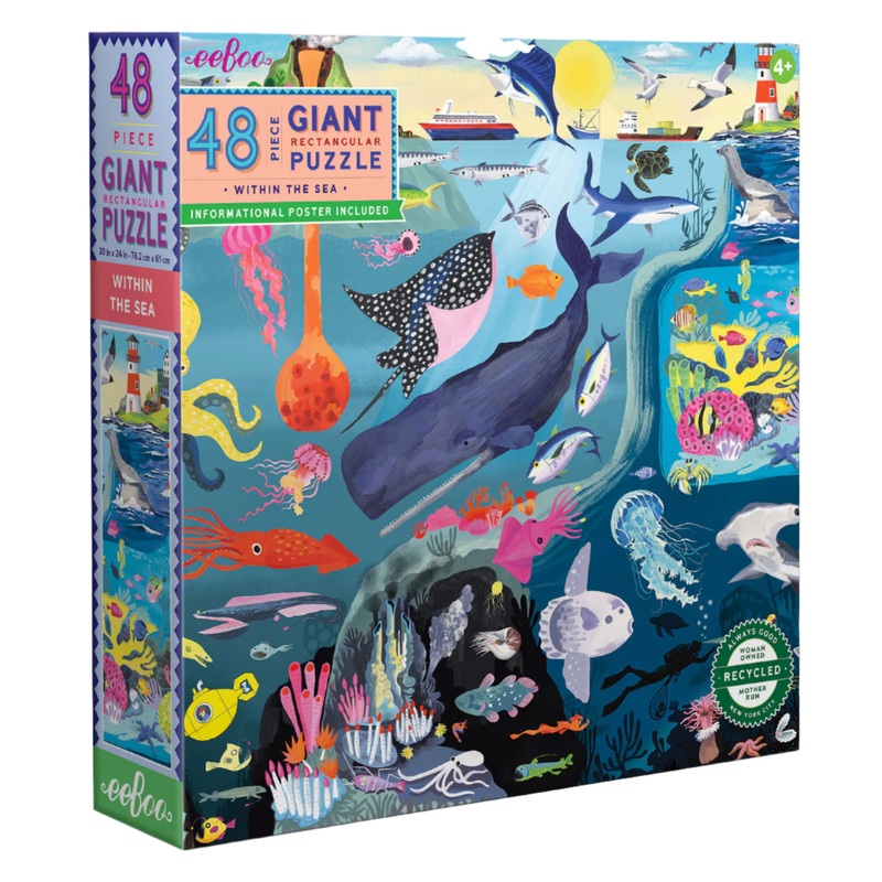 48 Piece Giant Puzzle – Within the Sea by Eeboo