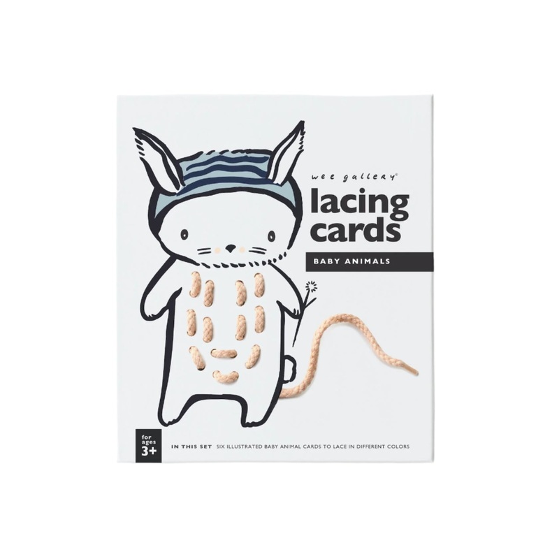 Lacing Cards – Baby Animals by Wee Gallery