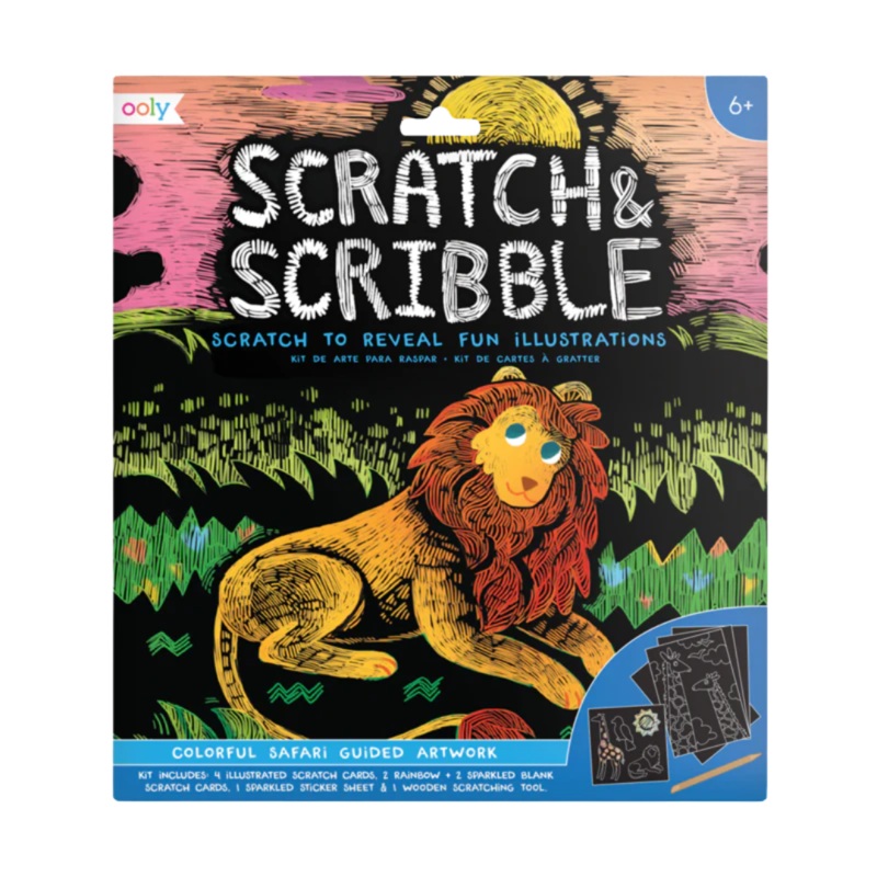 Scratch & Scribble – Colorful Safari by OOLY