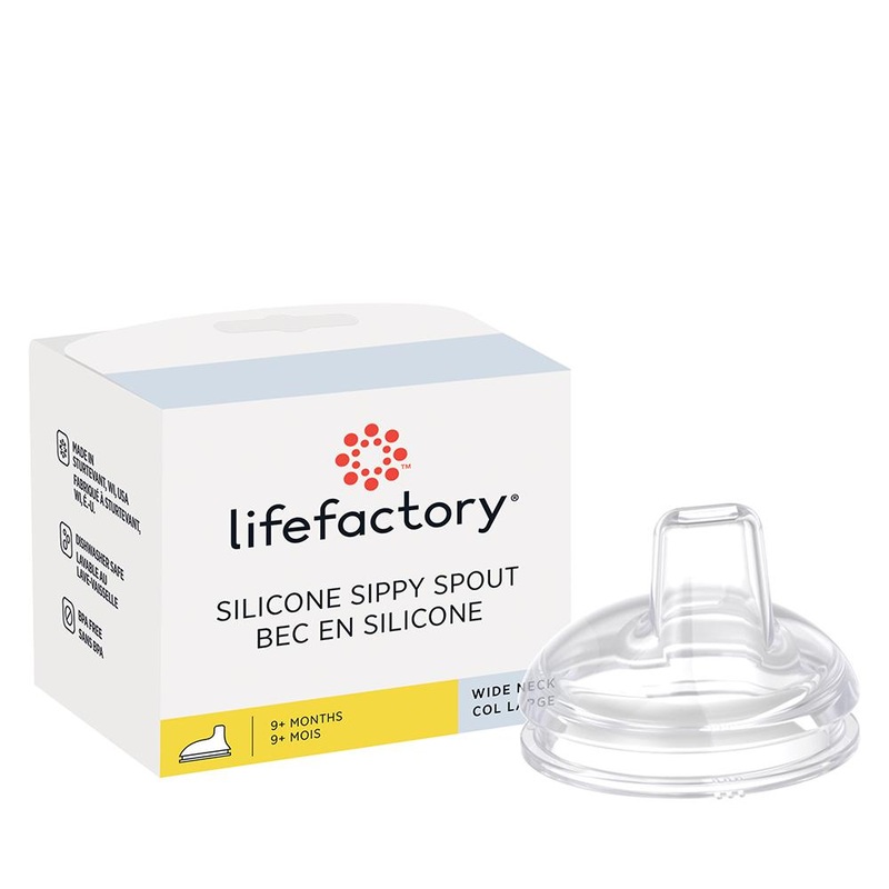Silicone Soft Sippy Spout for Stainless Steel Bottle by Life Factory