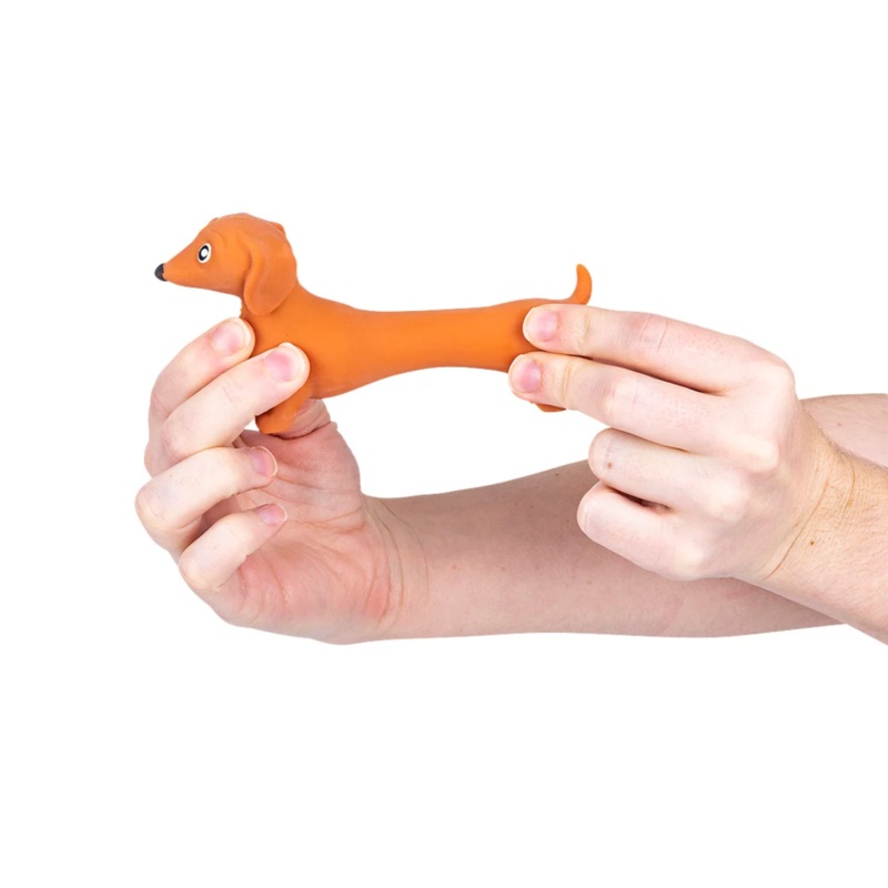 Stretch Dachshund – 4.5 Inch (1 Unit Assorted) by The Toy Network