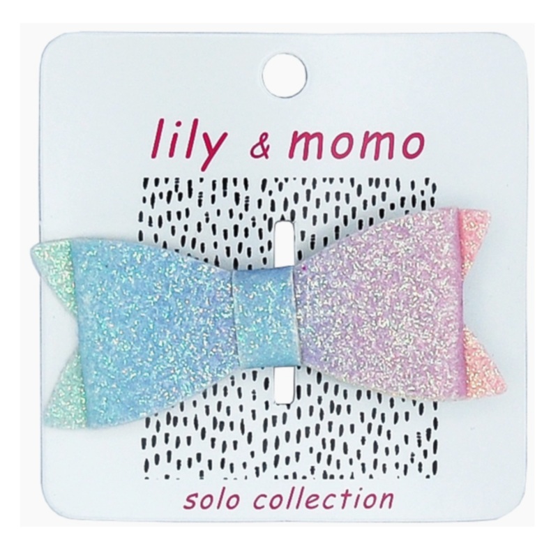 Glitter Bow Hair Clip – Unicorn by Lily + Momo