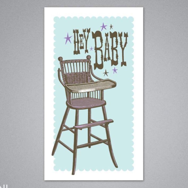 Hey Baby Enclosure Card by Breathless Paper Co.