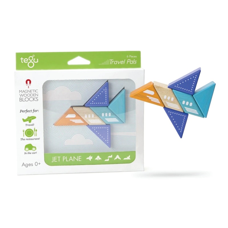 Magnetic Block Set – Plane Travel Pal by Tegu