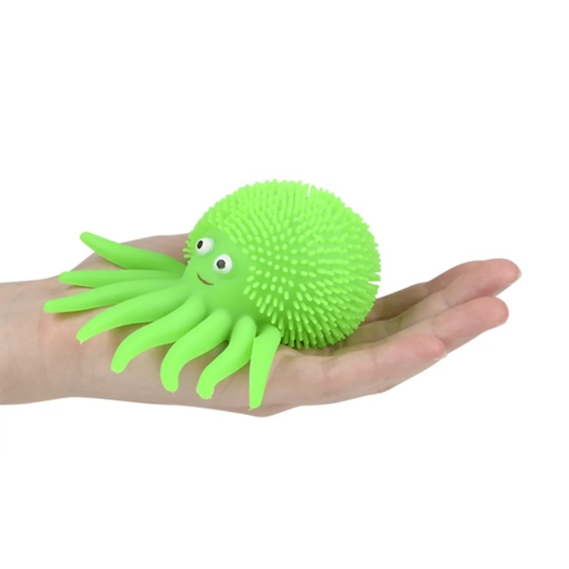 Puffer Octopus – 4 Inch (1 Unit Assorted) by The Toy Network