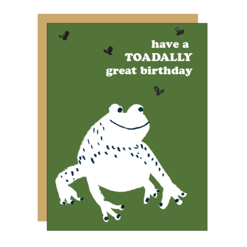 Toad Birthday Card by Egg Press