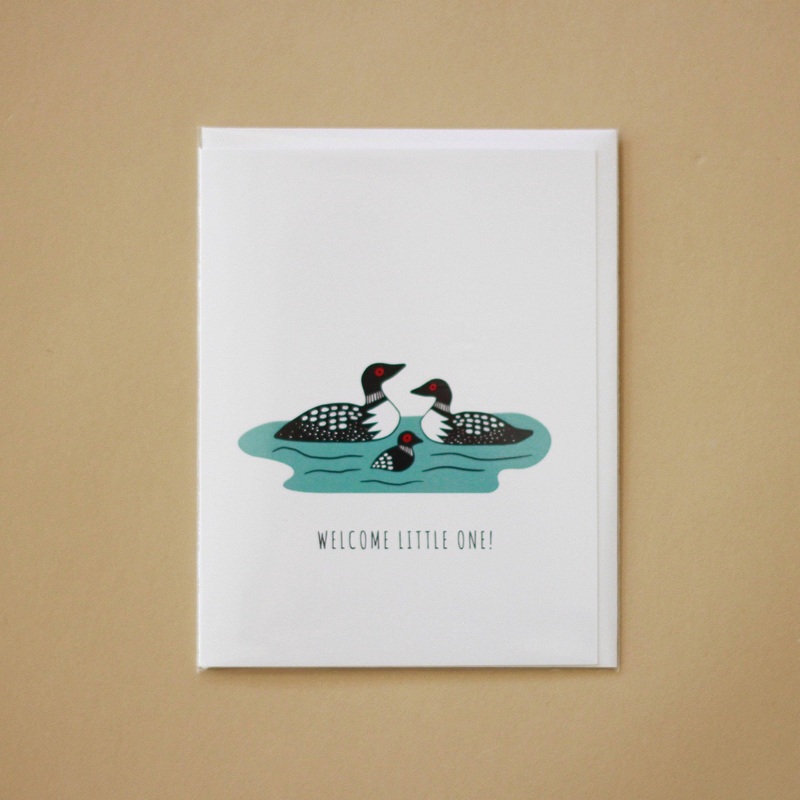 Baby Loon – Welcome Little One Card