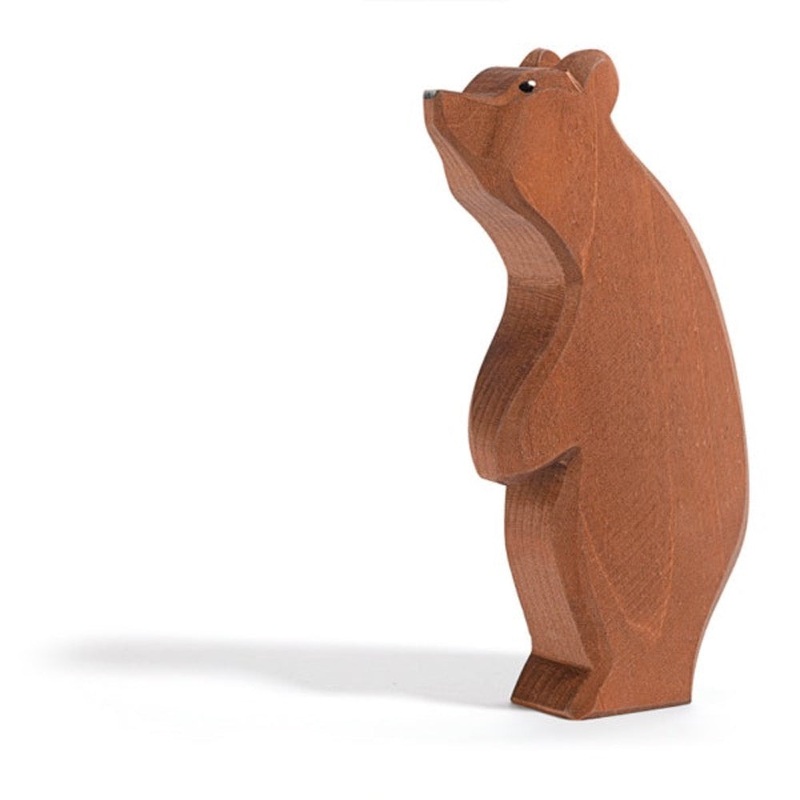 Bear Large Standing with Head High by Ostheimer Wooden Toys