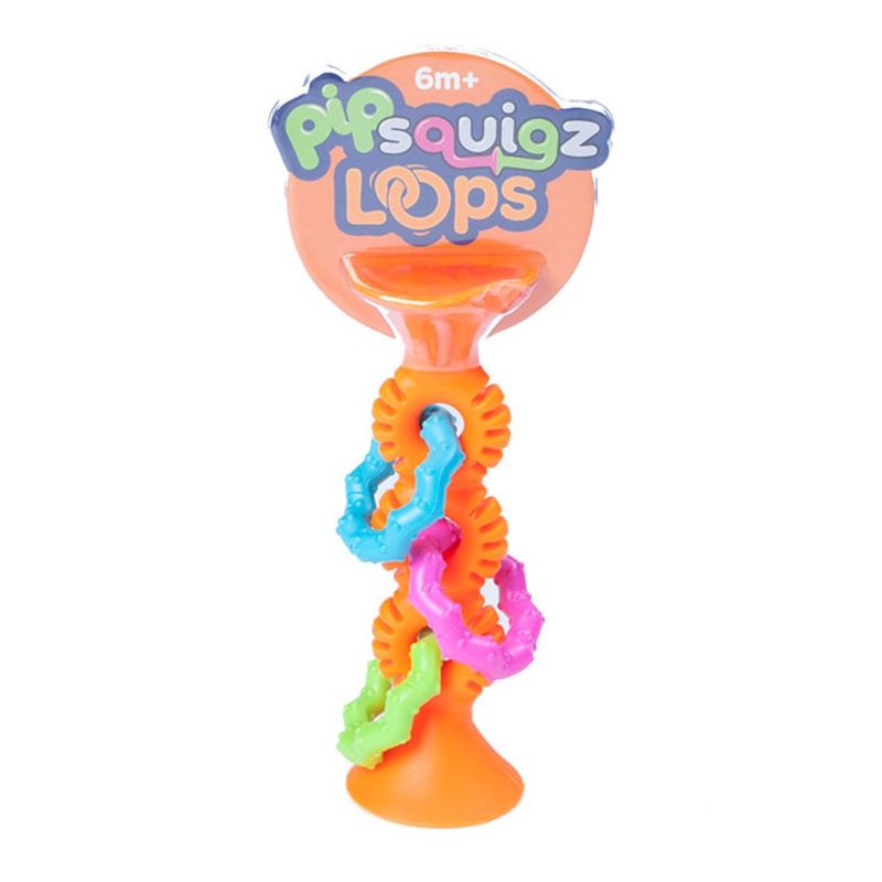 Pip Squigz Loops – Orange by Fat Brain Toys