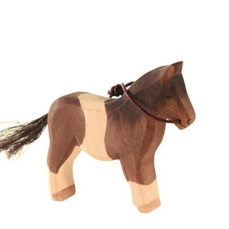 Pony – Brown/White by Ostheimer Wooden Toys