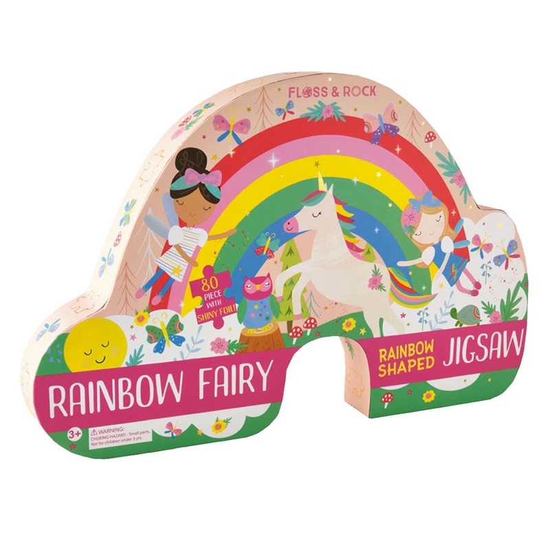 Rainbow Fairy Jigsaw Puzzle – 80 Pieces by Floss & Rock