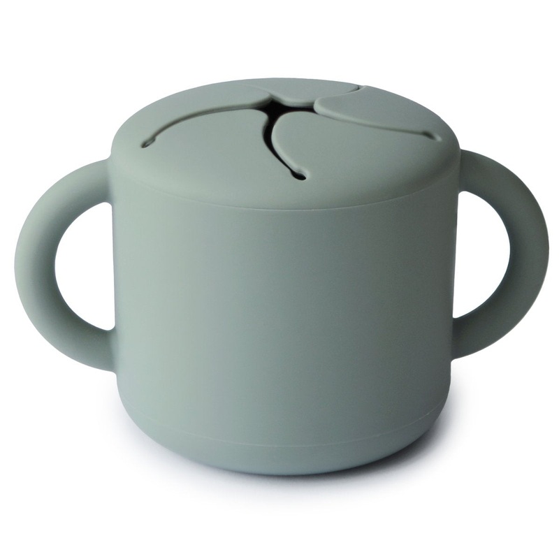 Silicone Snack Cup – Cambridge Blue by Mushie & Co