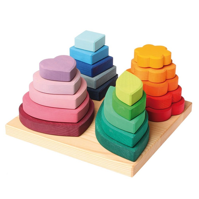 Wooden Stacking Game Shapes by Grimm’s