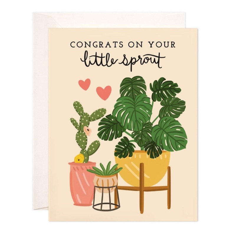 Little Sprout Greeting Card by Bloomwolf Studio