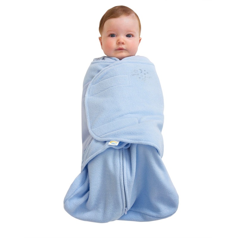 Micro Fleece SleepSack Swaddle – Blue by Halo