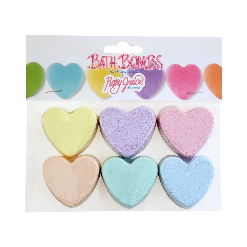 Mini Heart Bath Bomb – Pack of 6 by Roxy Grace